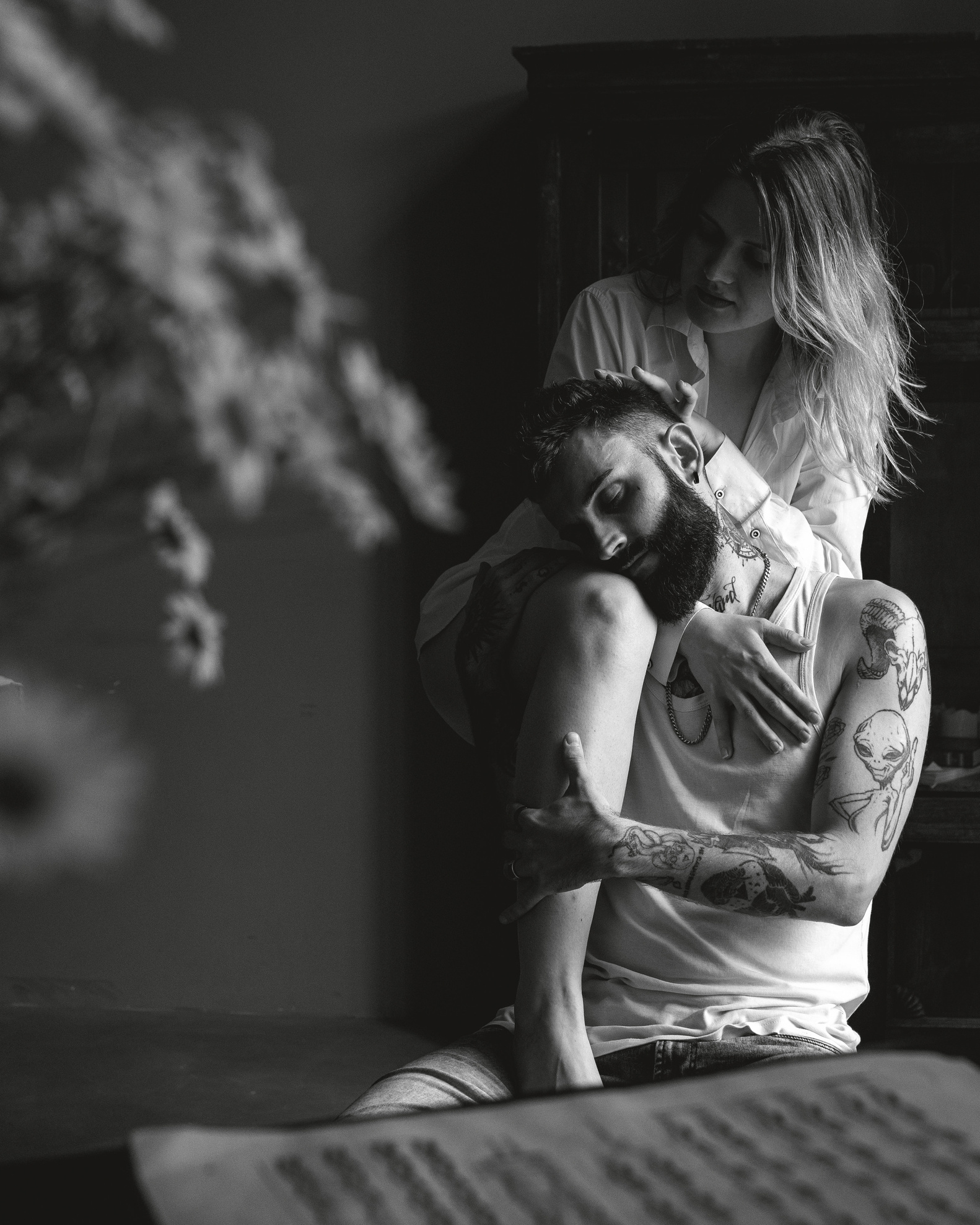 классический мужской портрет, фотосессия в студии