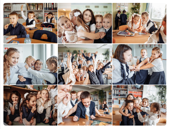 Общие и портреты. Студия школьной фотографии в Твери. Выпускные альбомы в Твери