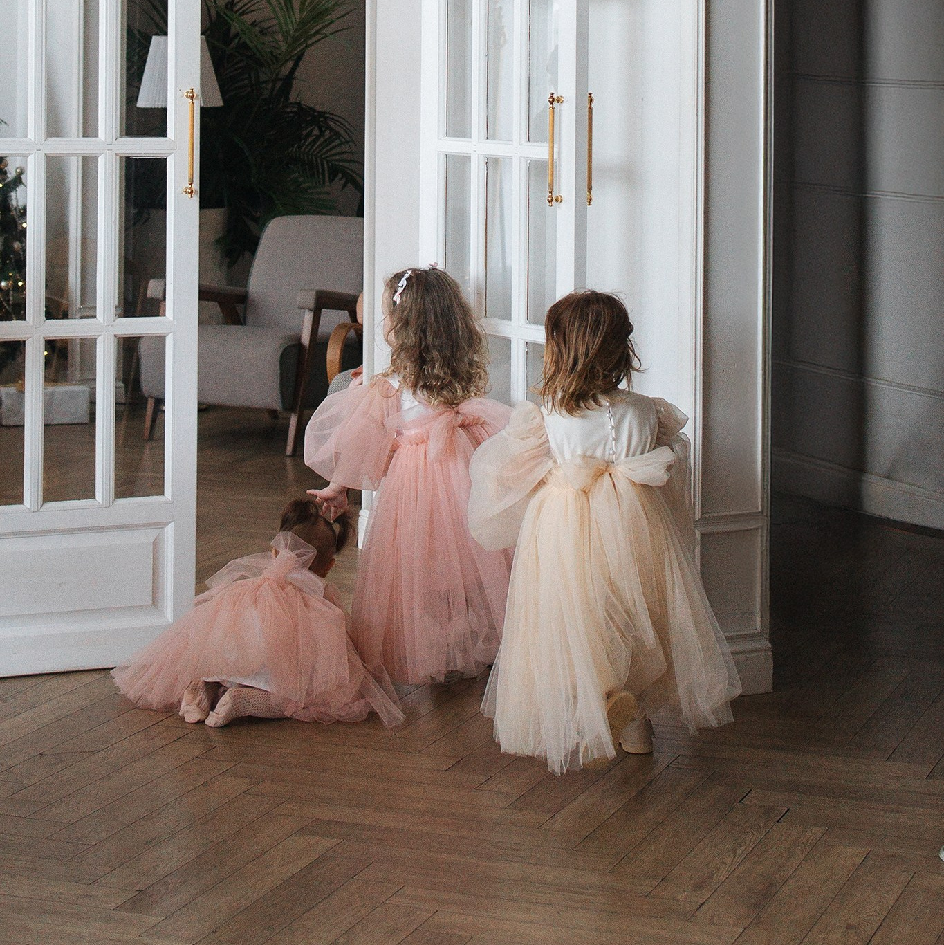 070 Платье пышное. Эко-одежда для детей