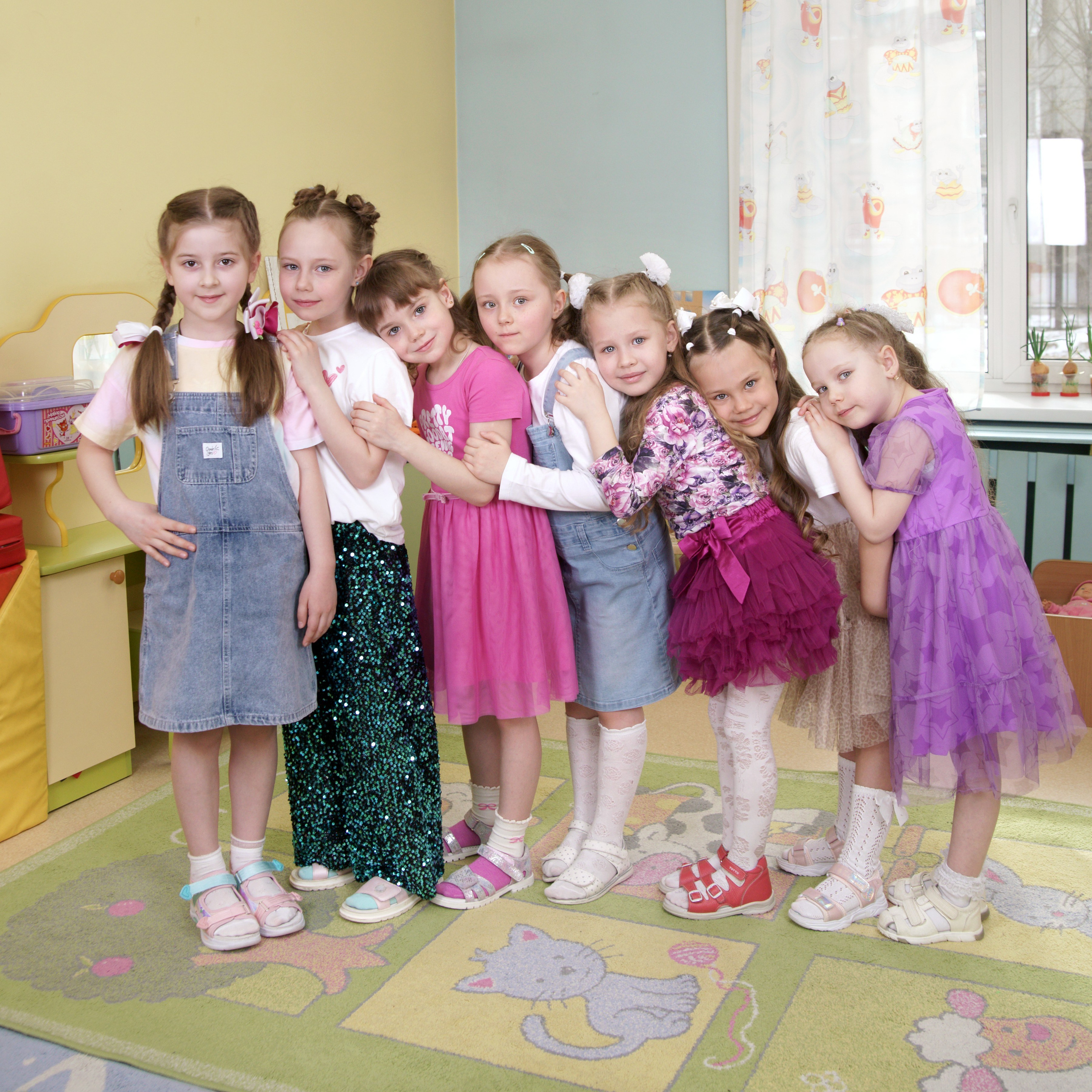 Фотосессия выпускников детского сада в группе