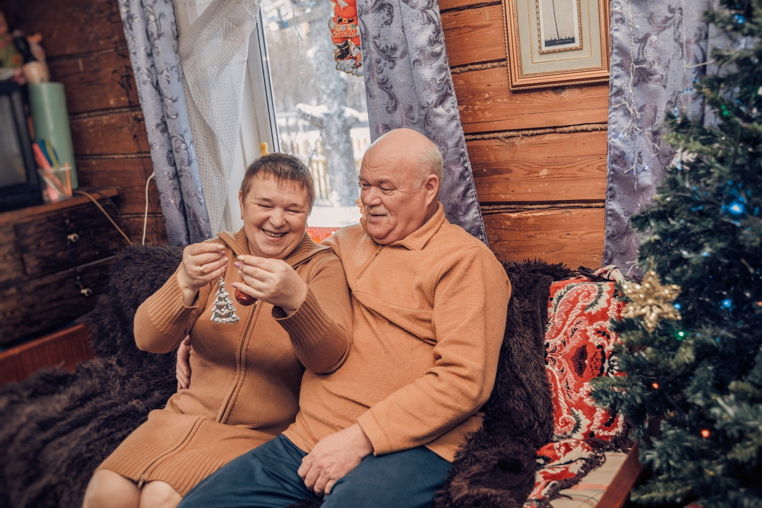 Семейная новогодняя история в фотографиях — съёмка у себя дома, Рыбинск