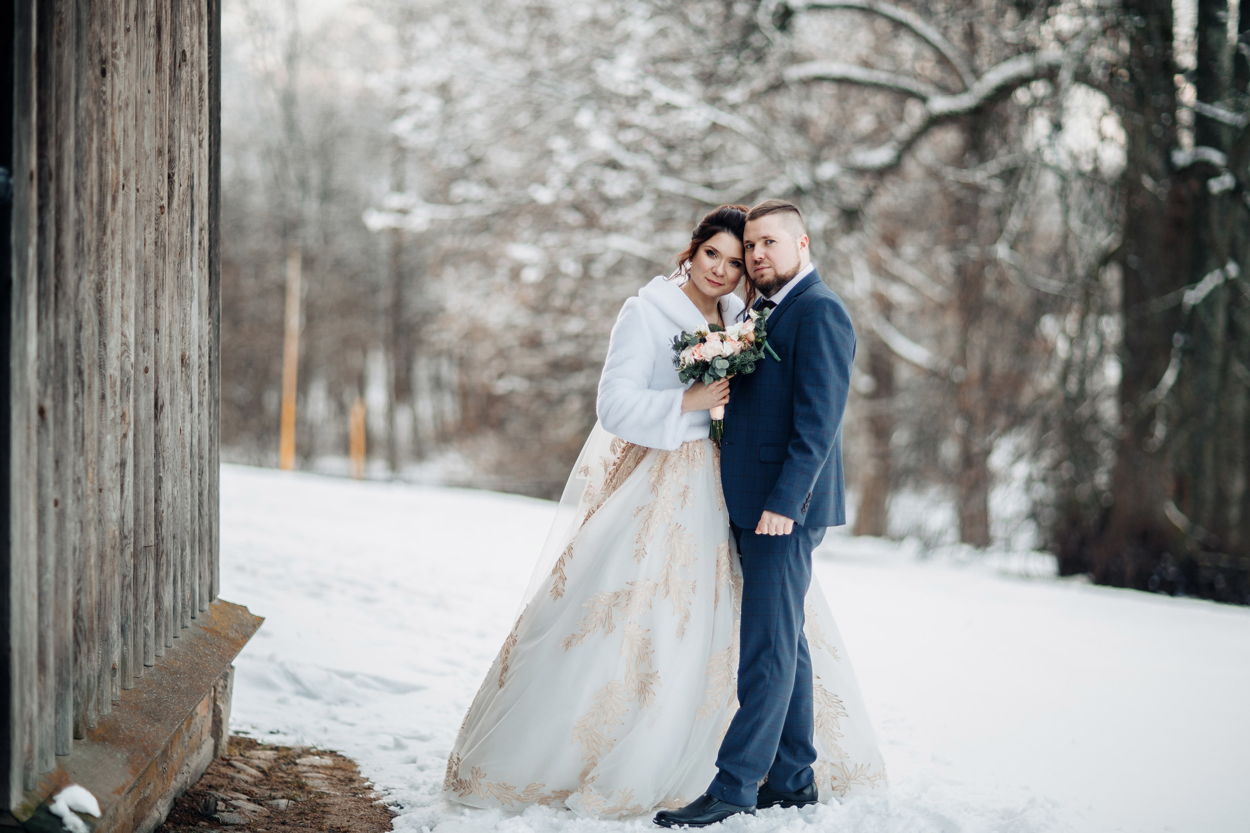 Свадьба зимой Смоленск. Свадебный фотограф Вашкевич Денис