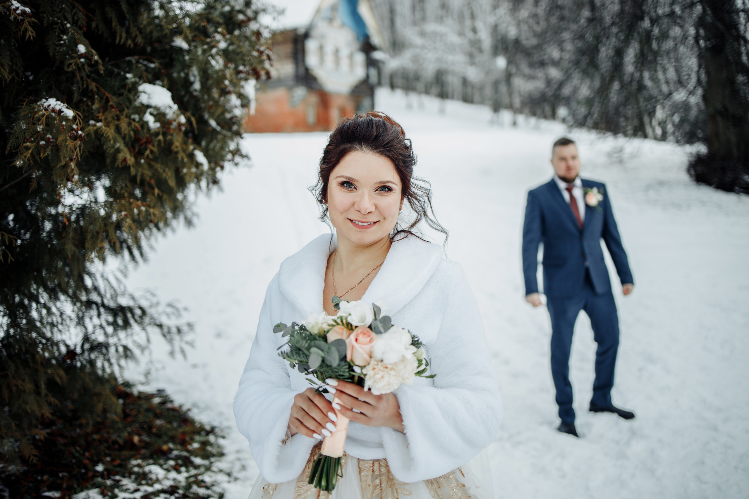 Свадьба зимой Смоленск. Свадебный фотограф Вашкевич Денис