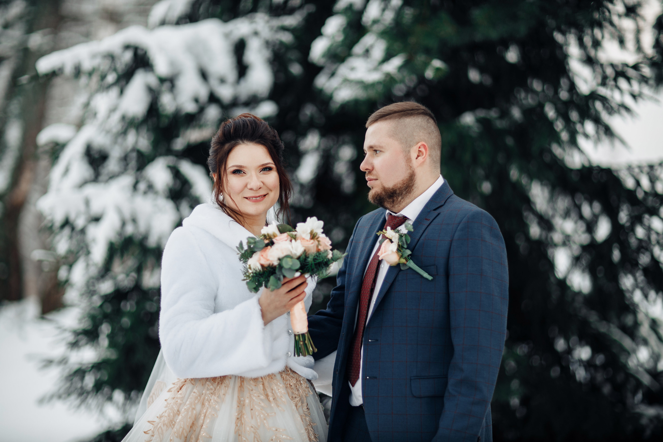 Свадьба зимой Смоленск. Свадебный фотограф Вашкевич Денис