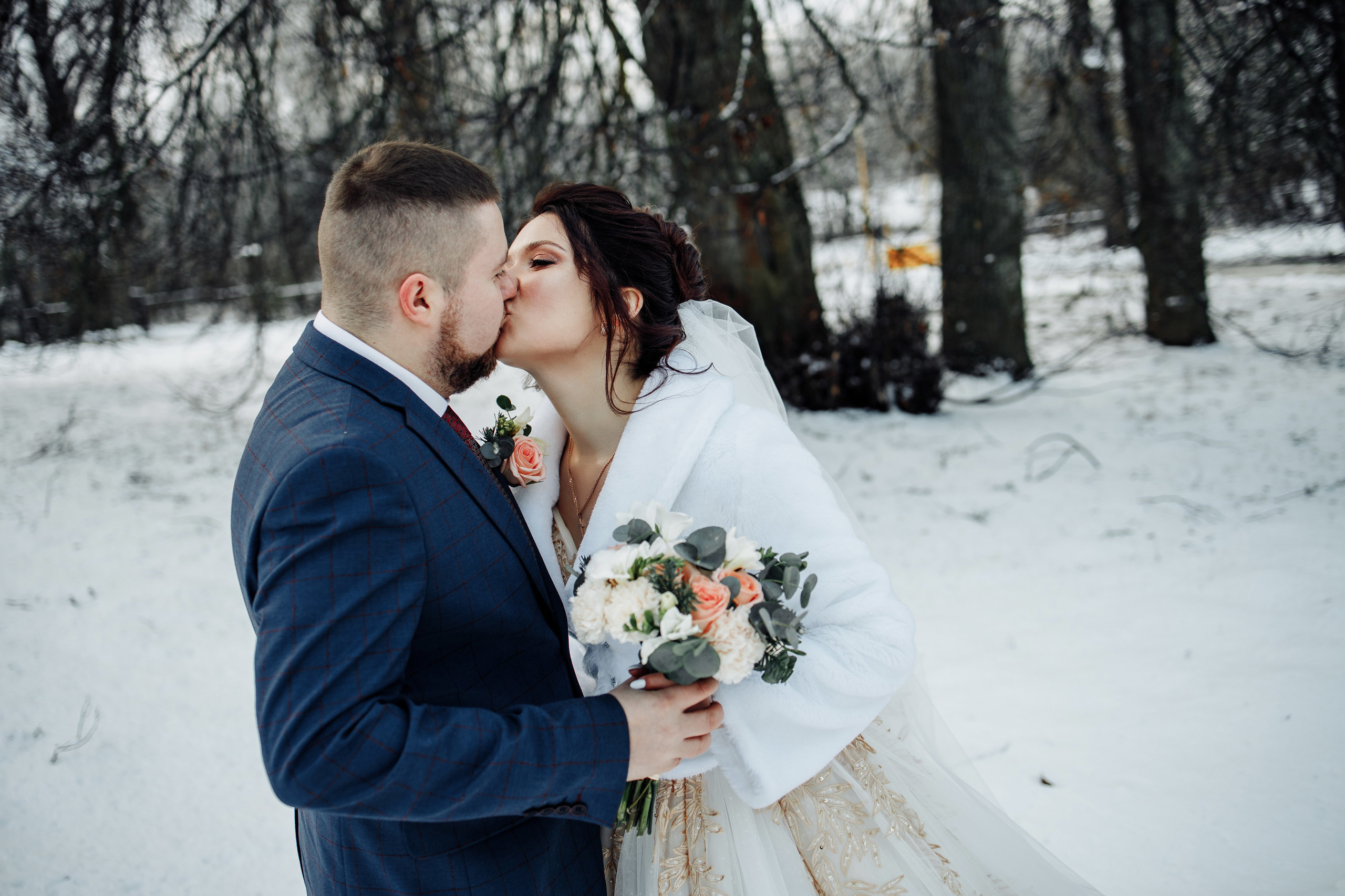 Свадьба зимой Смоленск. Свадебный фотограф Вашкевич Денис