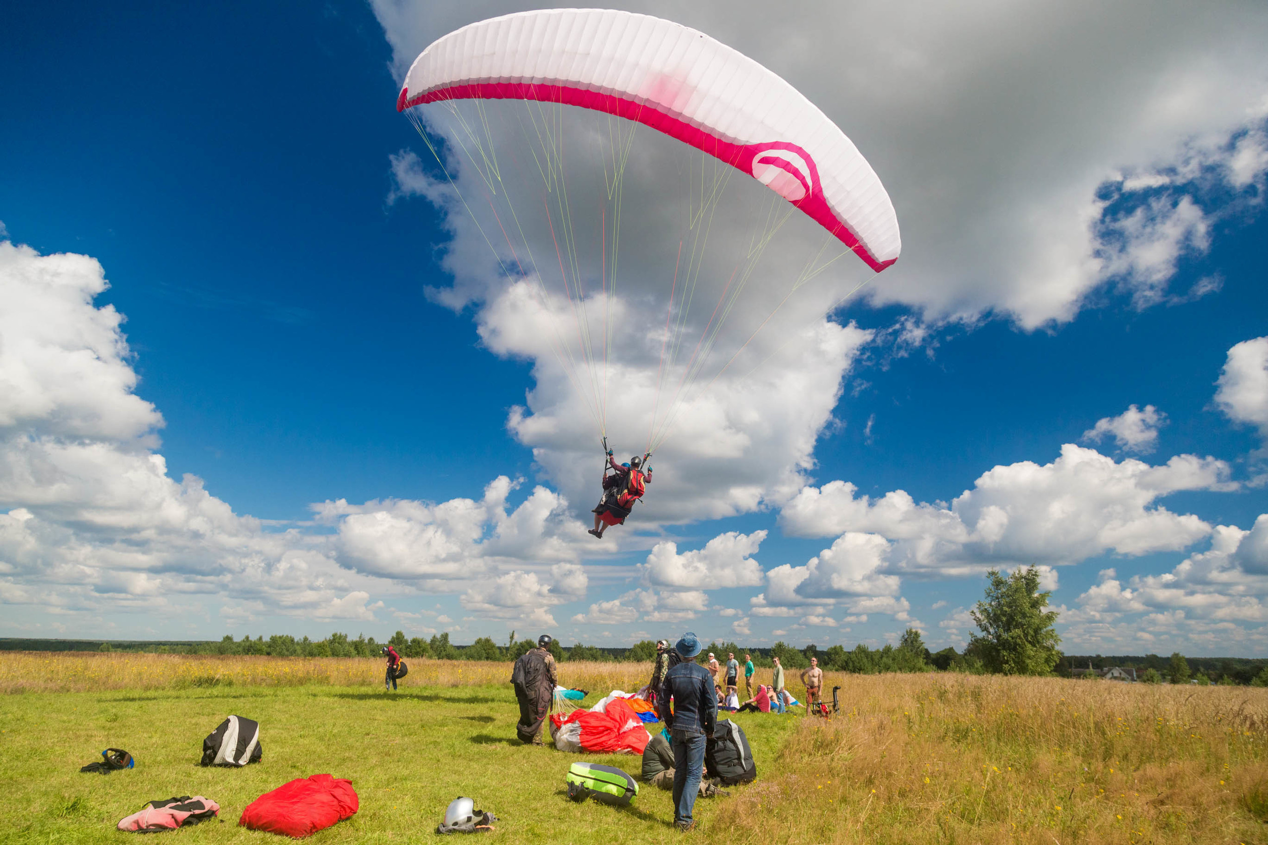 Полет на параплане в объективе фотографа Галины Шараповой