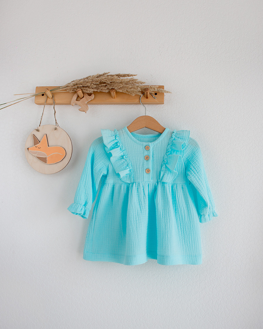 N-066 Платье тиффани 74. Эко-одежда для детей