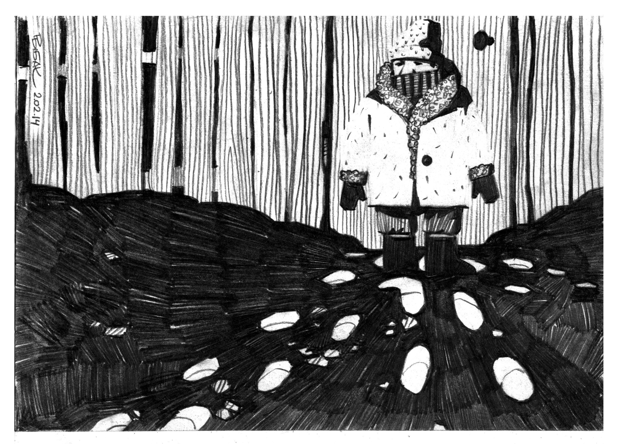 Графика 2014. Художник Рыбак Николай