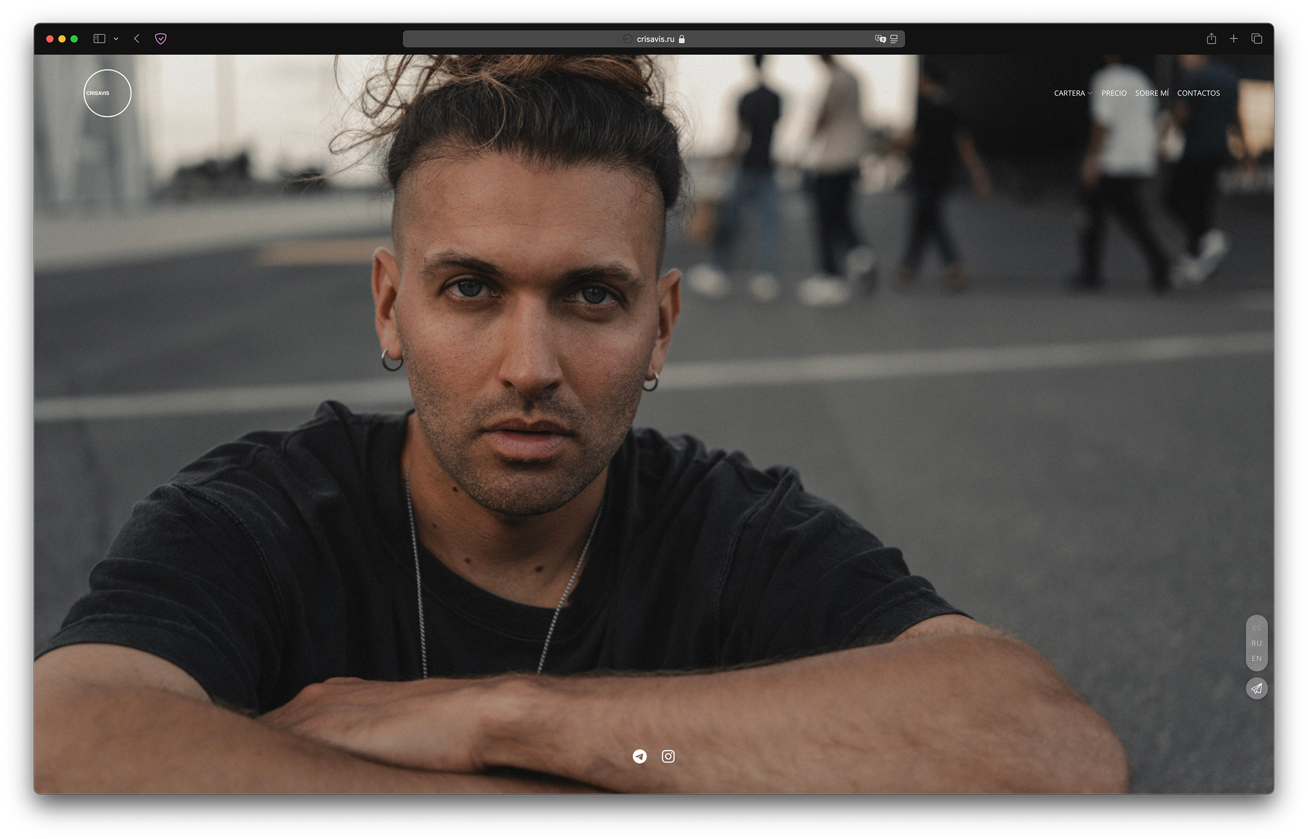 Разработка сайта для фотографа в Барселоне — Антон Аванзато