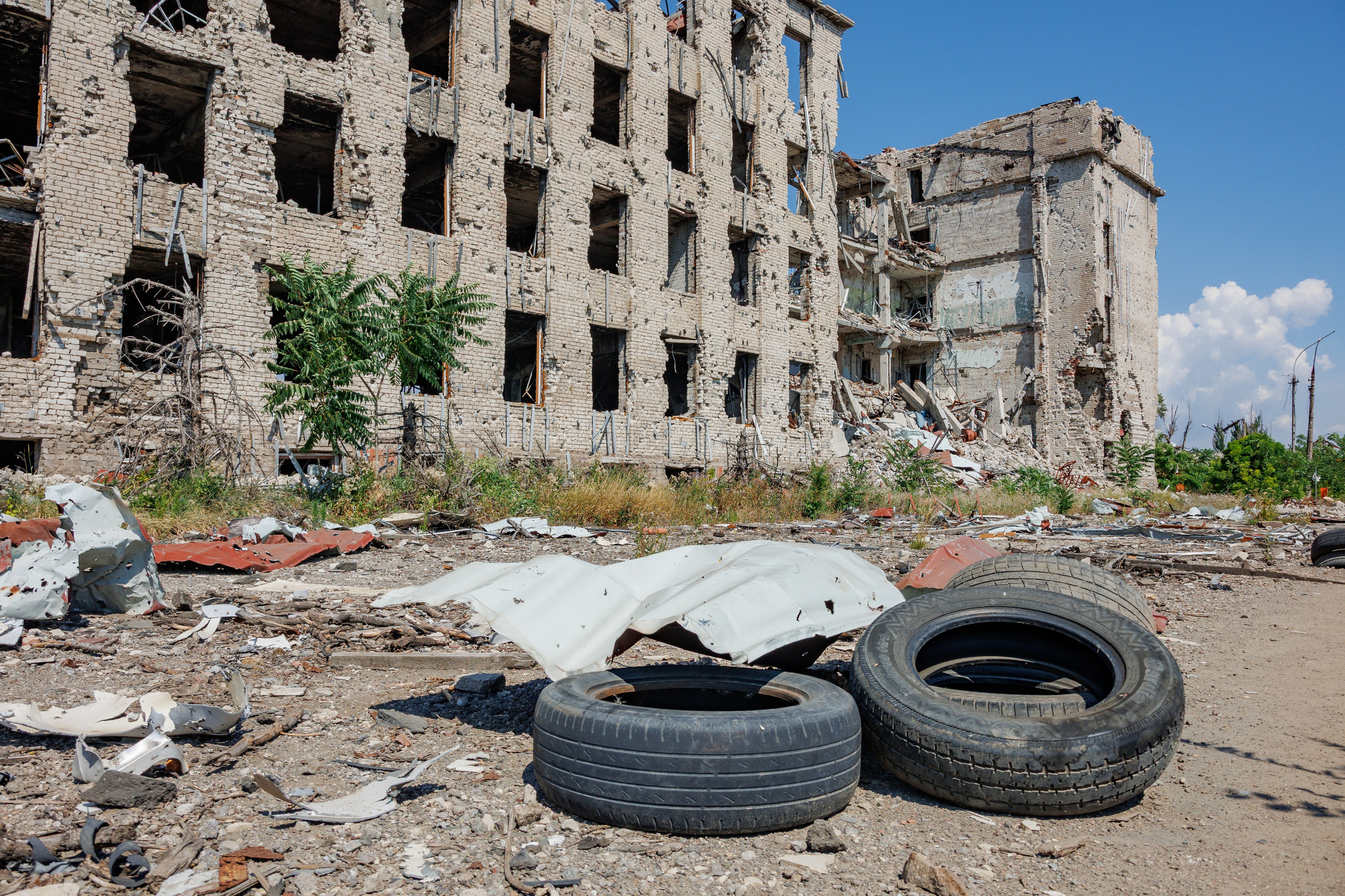 Мариуполь 2025 год, разрушенные здания