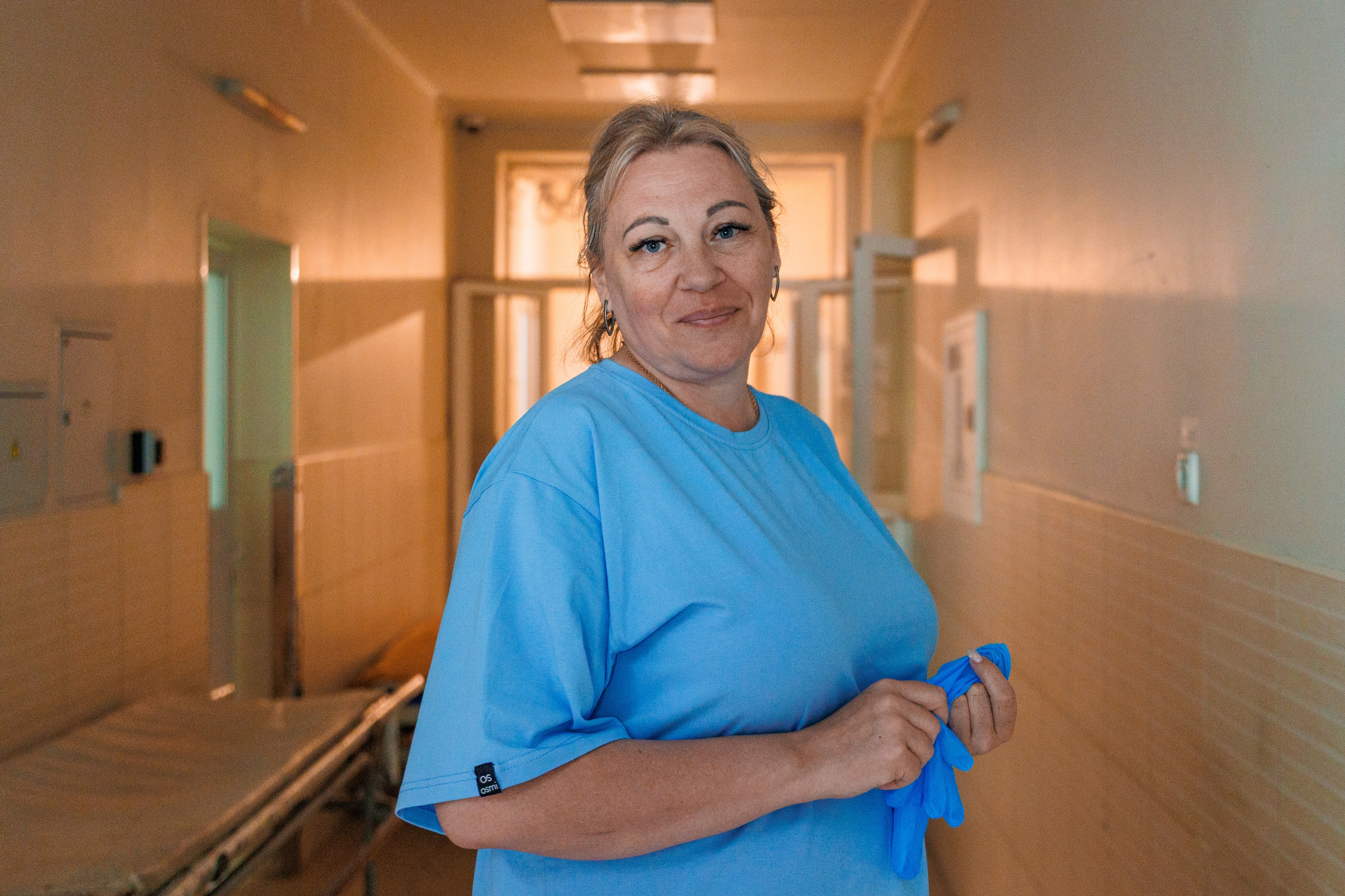 Волонтеры синодального отдела русской православной церкви в клинике Донецка