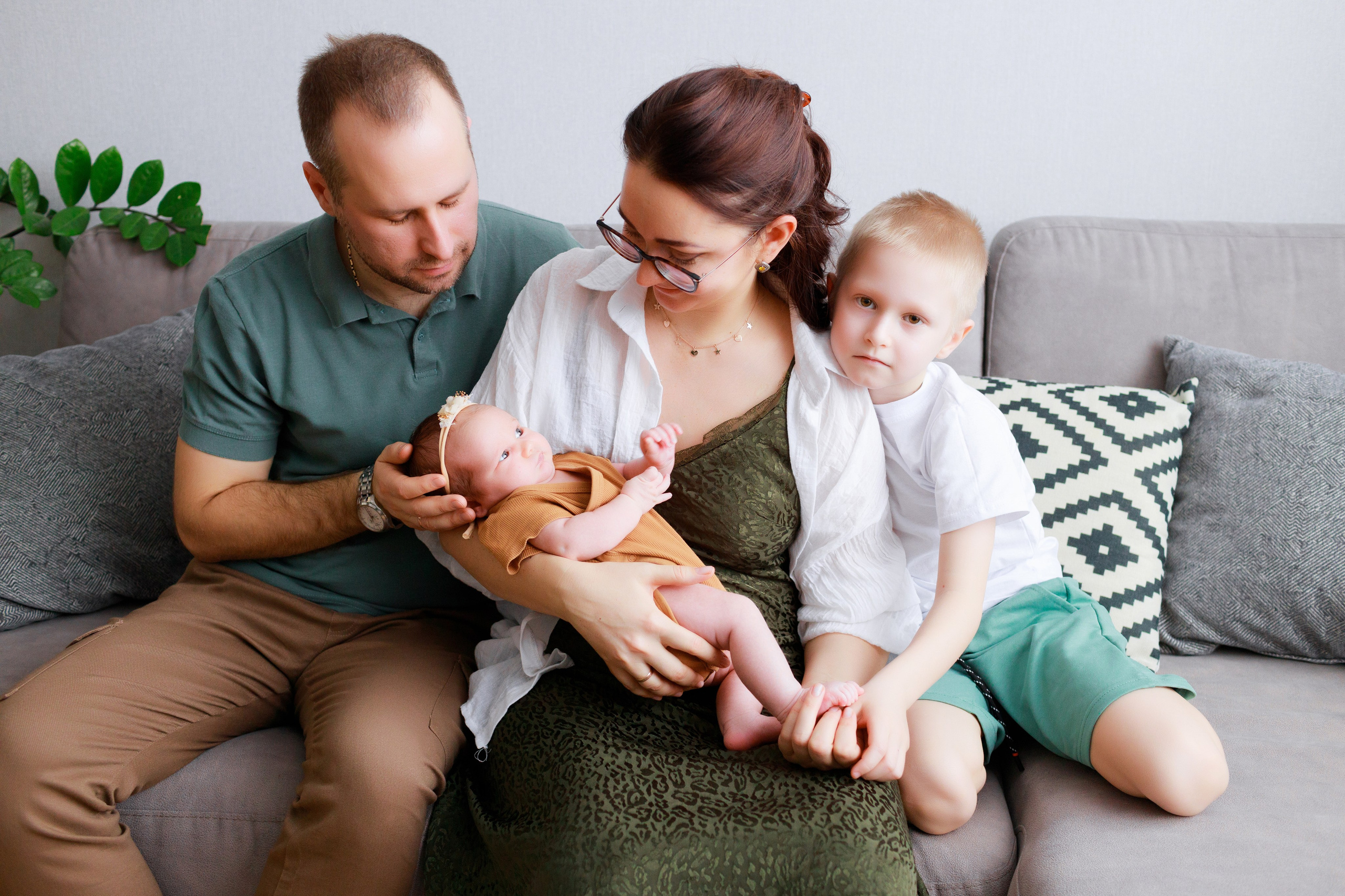 домашняя семейная фотосессия в краснодаре