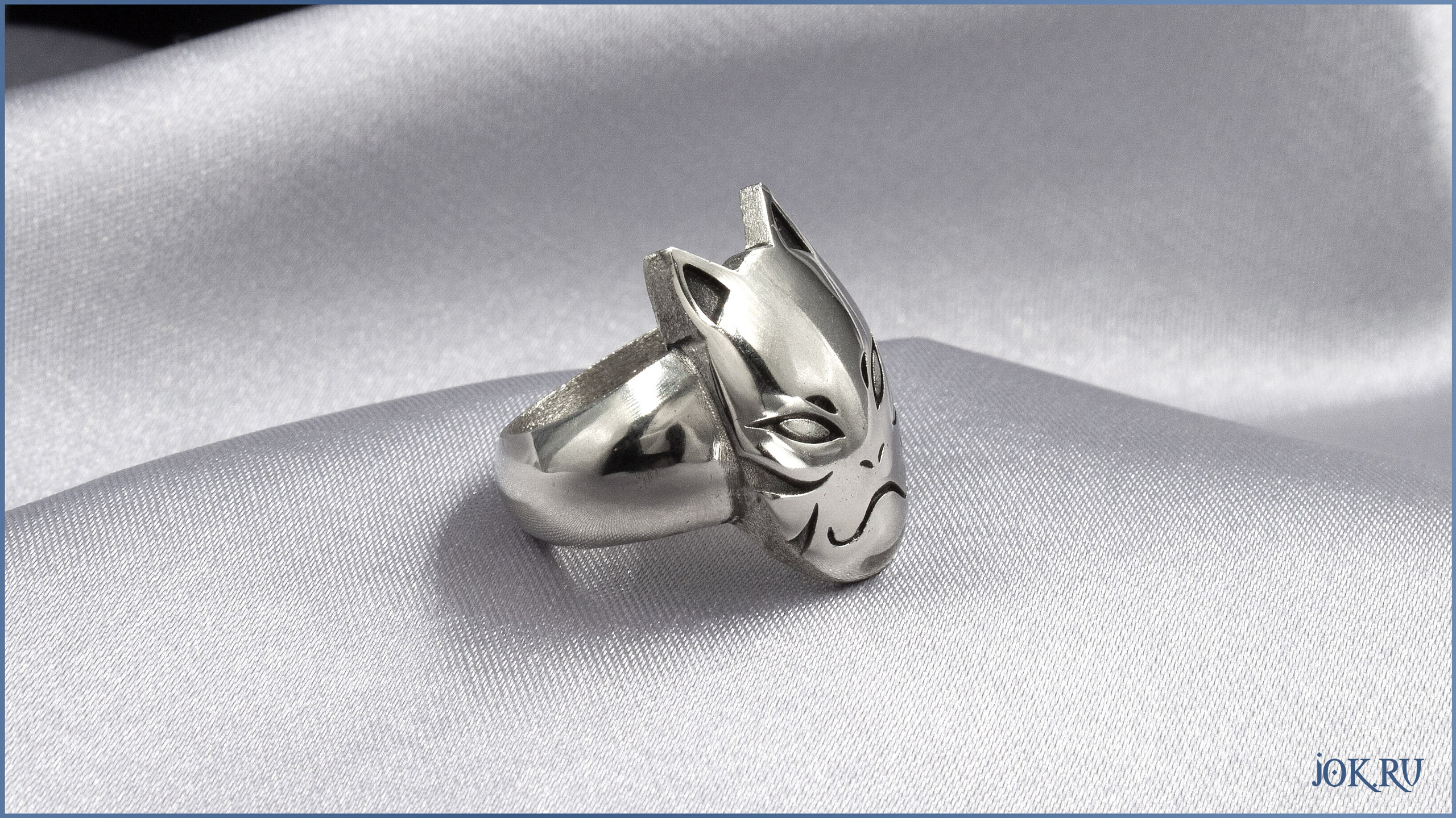 Ювелирные украшения в японском стиле. Кольцо Кицунэ оригинальное украшение в магазине в Joker-studio