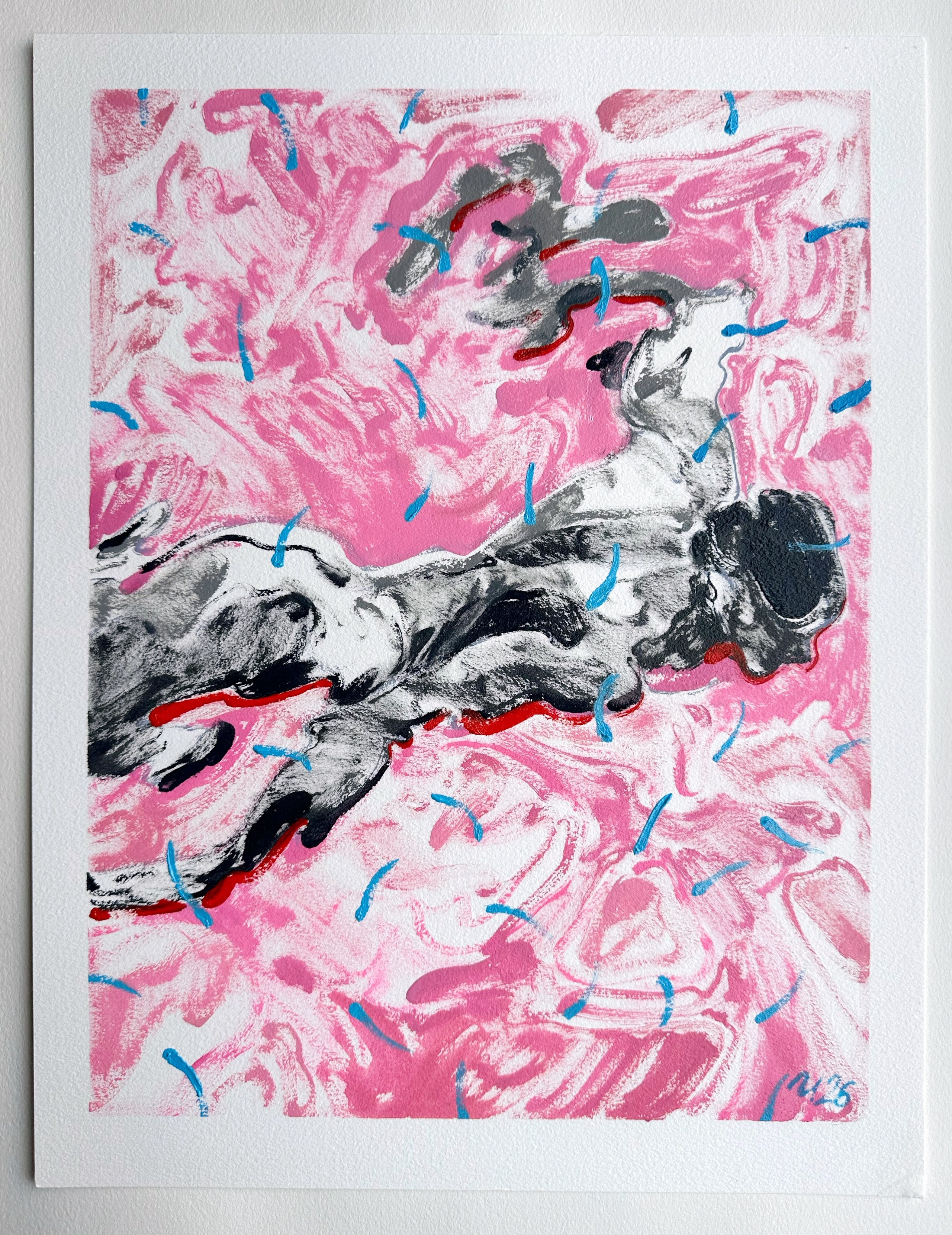 Доступные работы на бумаге (акрил/масло). Визуальный художник Илья Филатов