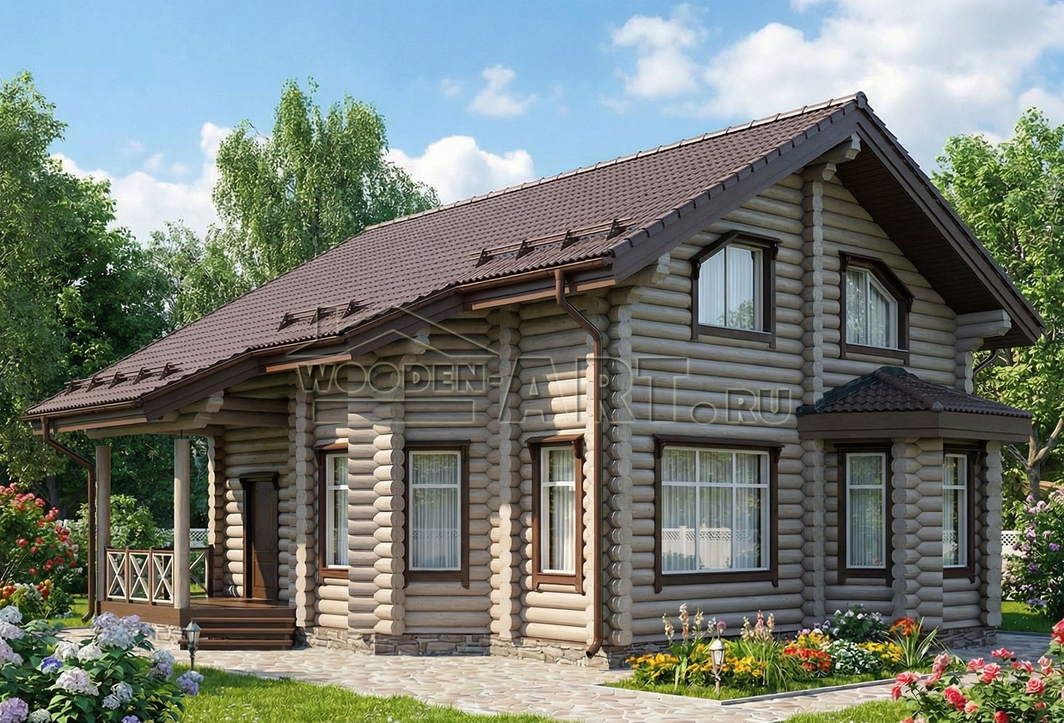 «Сергеевка» 185 кв. м. Проекты деревянных домов. Архитектор Ольга Мальцева