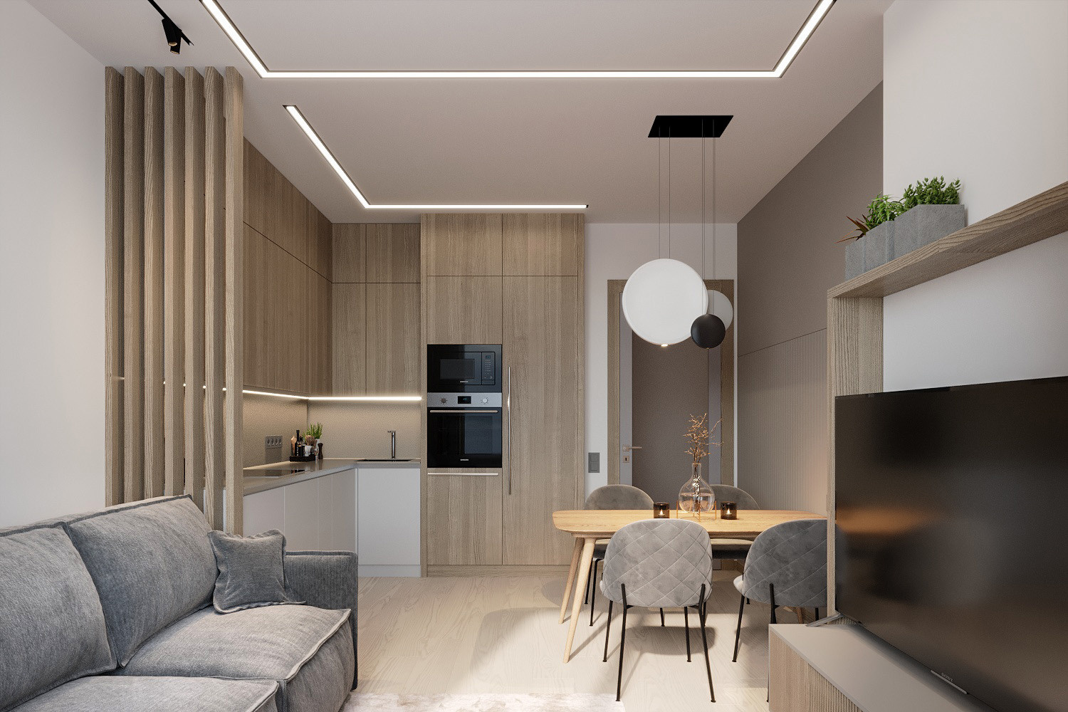 Квартира Москва ЖК Фонвизинский. Архитектурно-дизайнерское бюро ROOMS