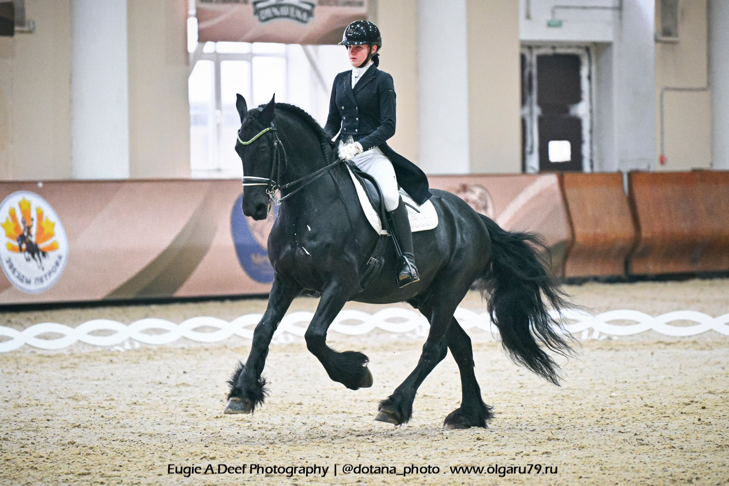 2026-02-06-08 КСК ВИВАТ, РОССИЯ! (ВЫЕЗДКА). ТУРНИРНАЯ КОННАЯ ФОТОГРАФИЯ, Руднева Ольга и Евгений Адеев