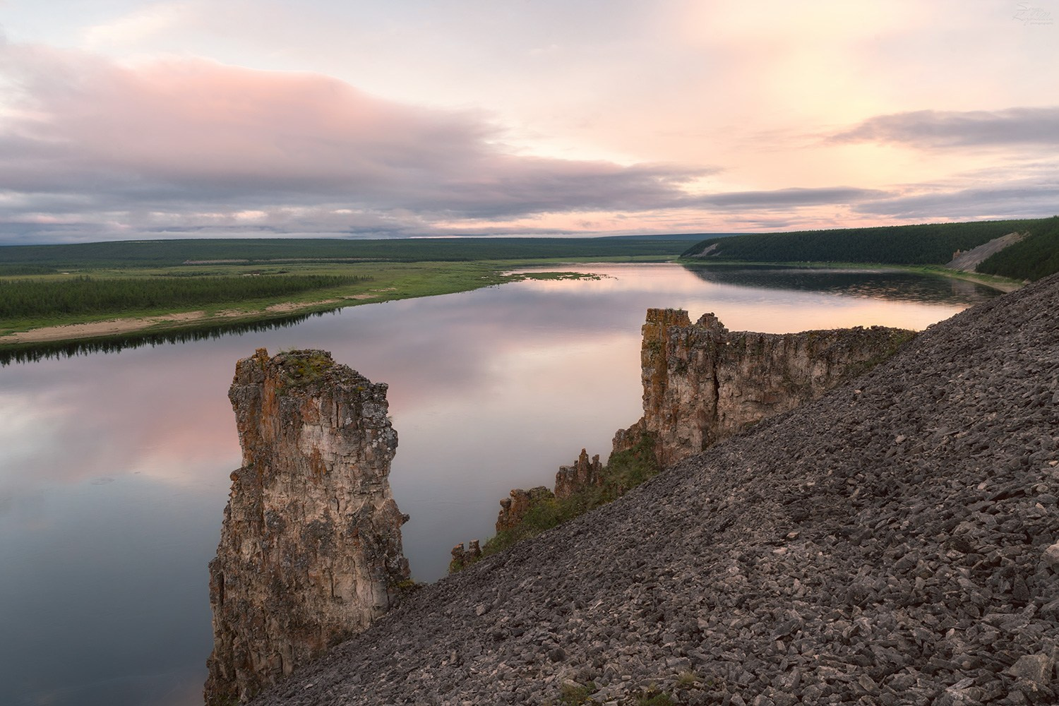 Река Оленёк, нижнее течение