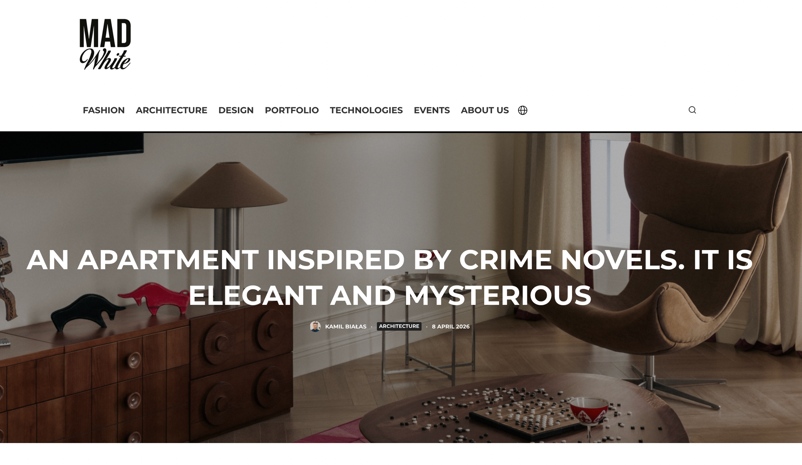 Профессиональная публикация проекта в отраслевом издании MadWhite 