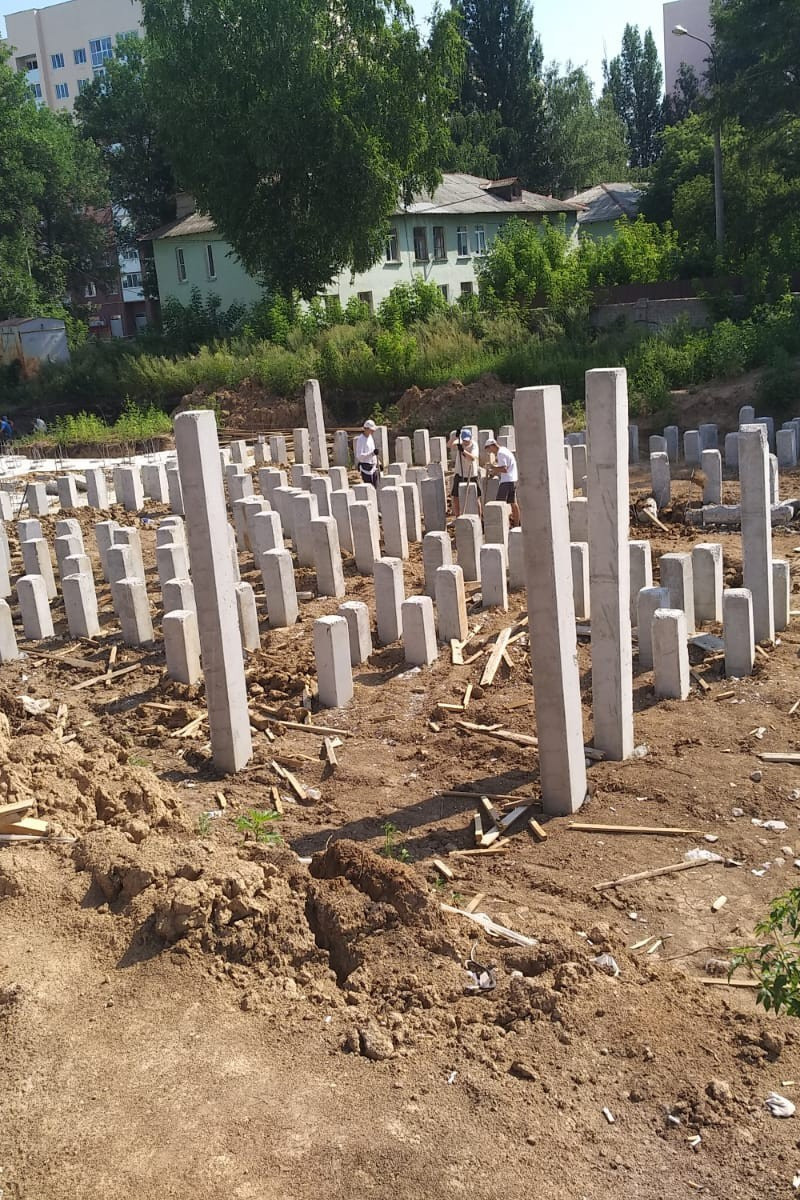 Фотографии рабочего процесса. Монолитное строительство домов в Самаре