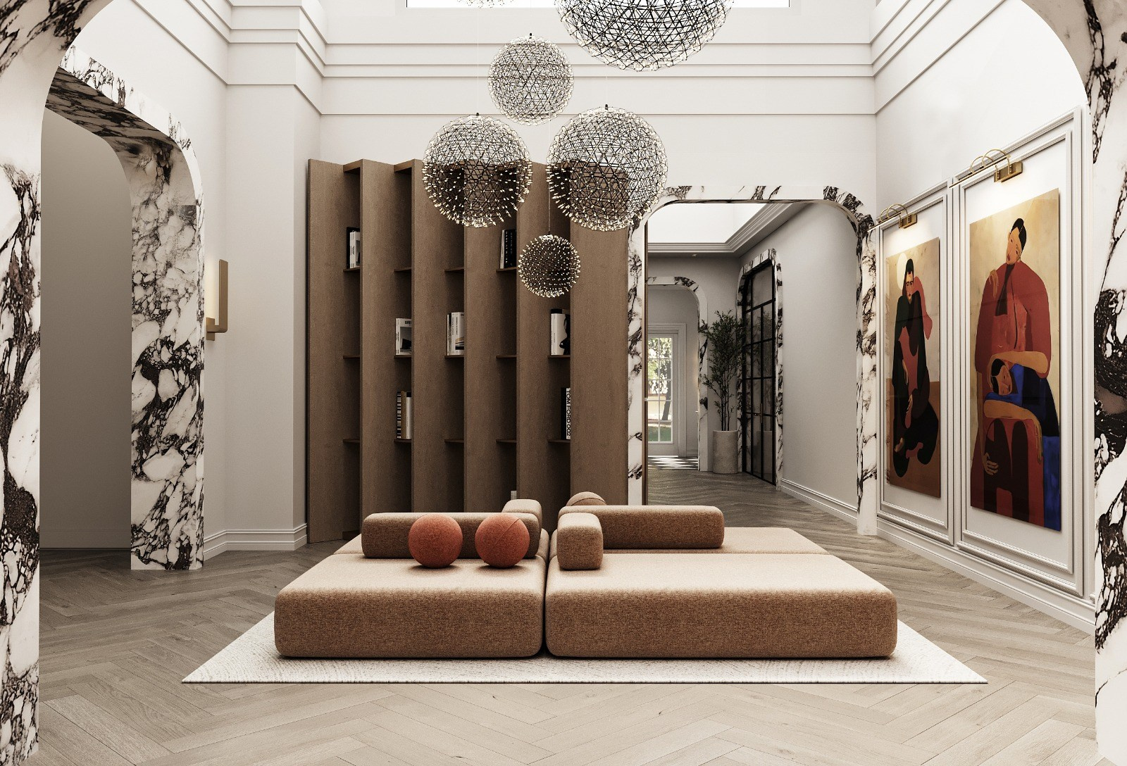 Разбор интерьерного кадра. Рендер на проекте.ру