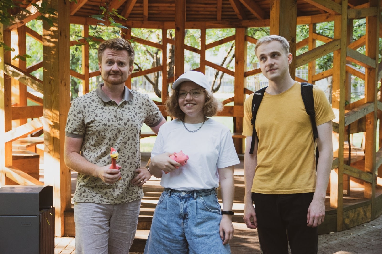 Кирилл Ситнов с коллегами из Московской школы программистов на летнем пикнике