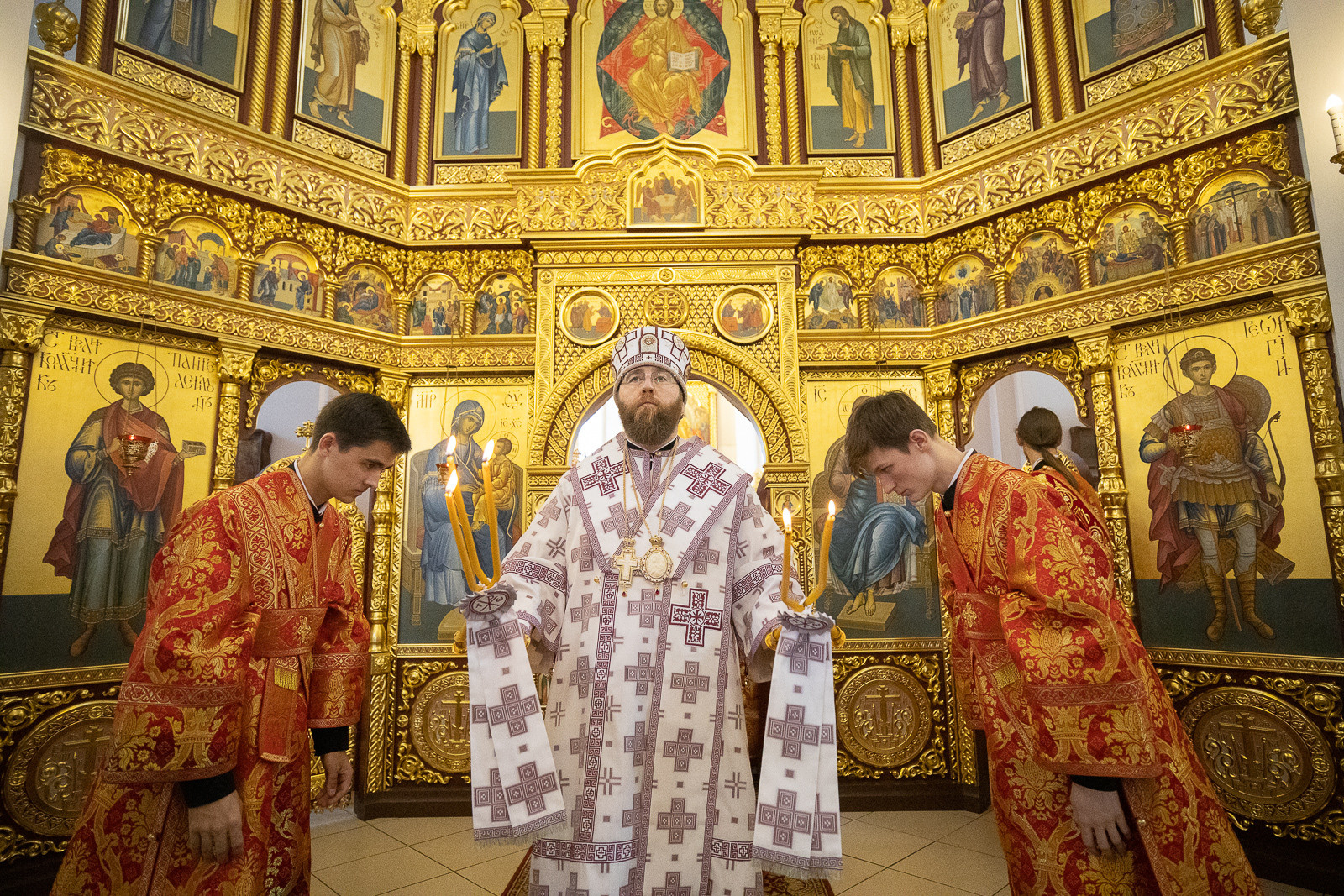 Митрополит Игнатий совершил Божественную литургию в Георгиевском храме Саратова. Северное благочиние Саратовской епархии