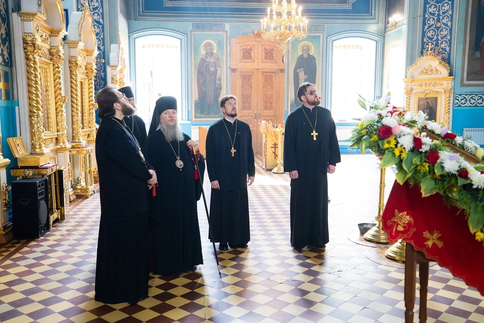 БЛАГОЧИННЫЙ СОПРОВОЖДАЛ В РАБОЧЕЙ ПОЕЗДКЕ МИТРОПОЛИТА ИГНАТИЯ. Северное благочиние Саратовской епархии