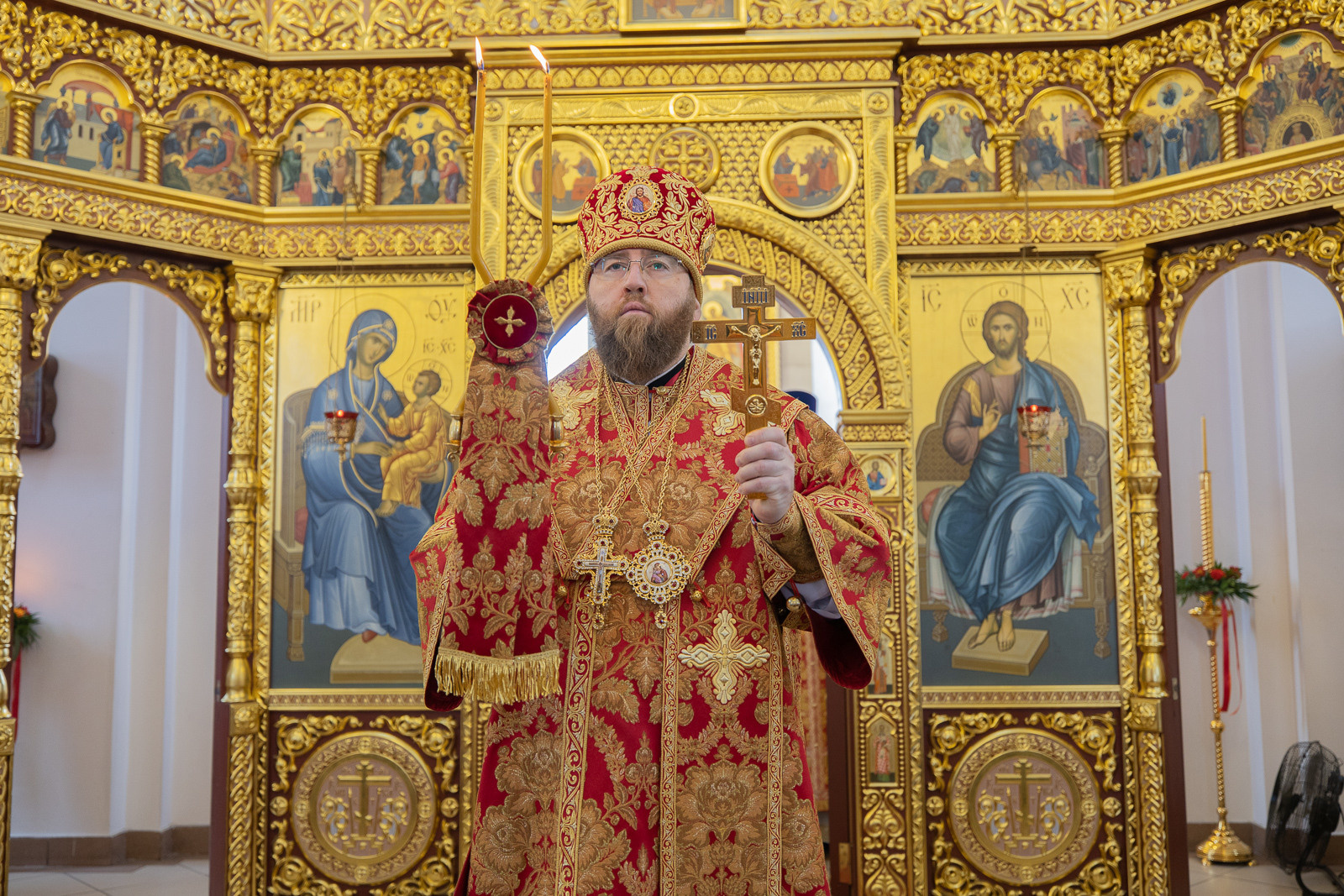 Митрополит Игнатий совершил Божественную литургию в Георгиевском храме. Северное благочиние Саратовской епархии