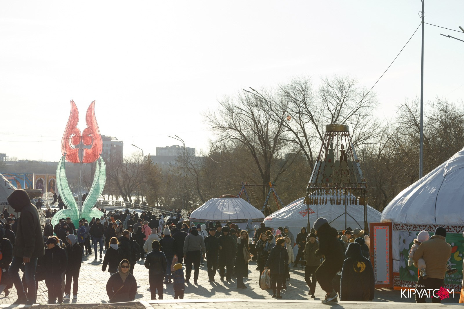 Наурыз в Центральном парке Караганды. Кипятком Караганда