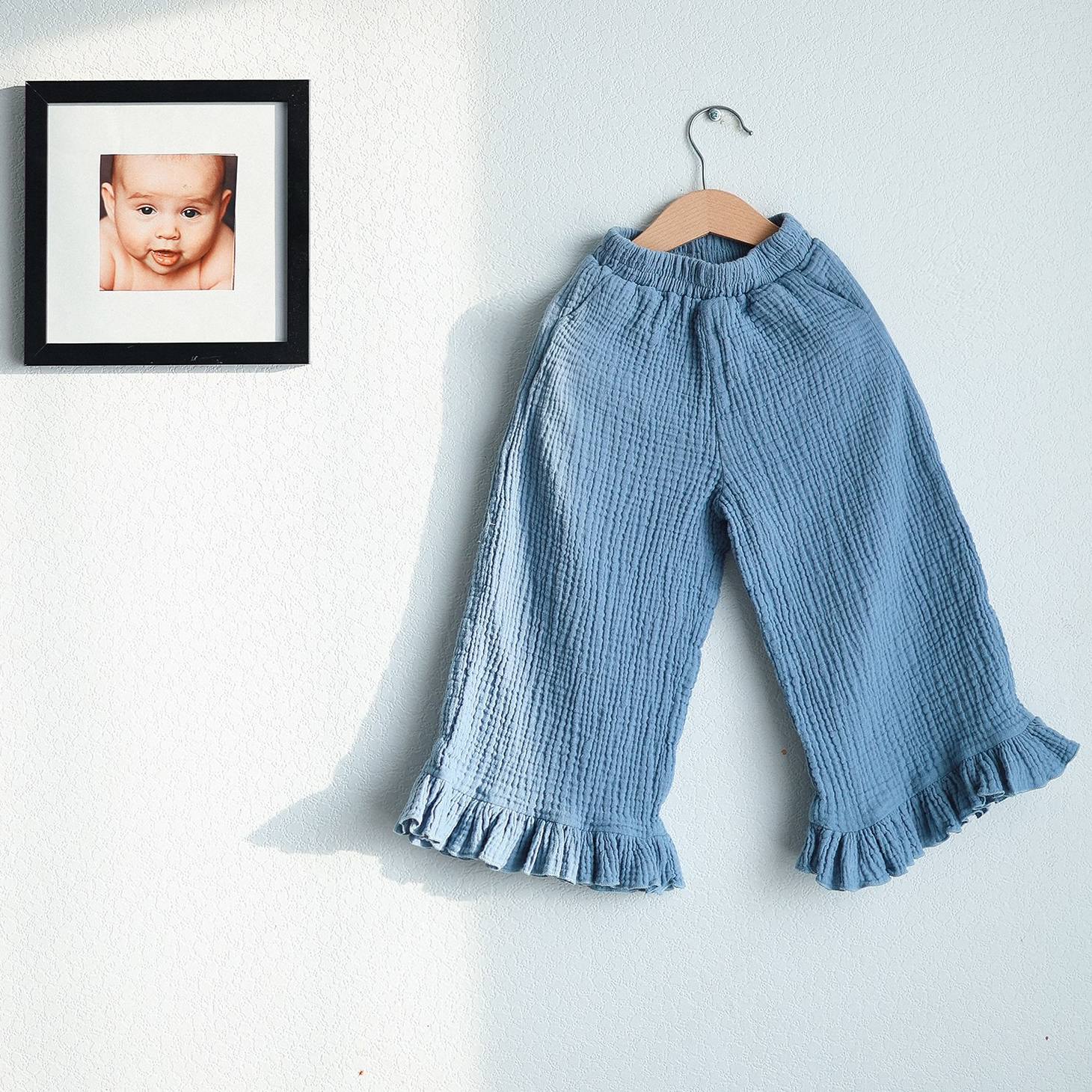 069 Штаны с воланами. Эко-одежда для детей