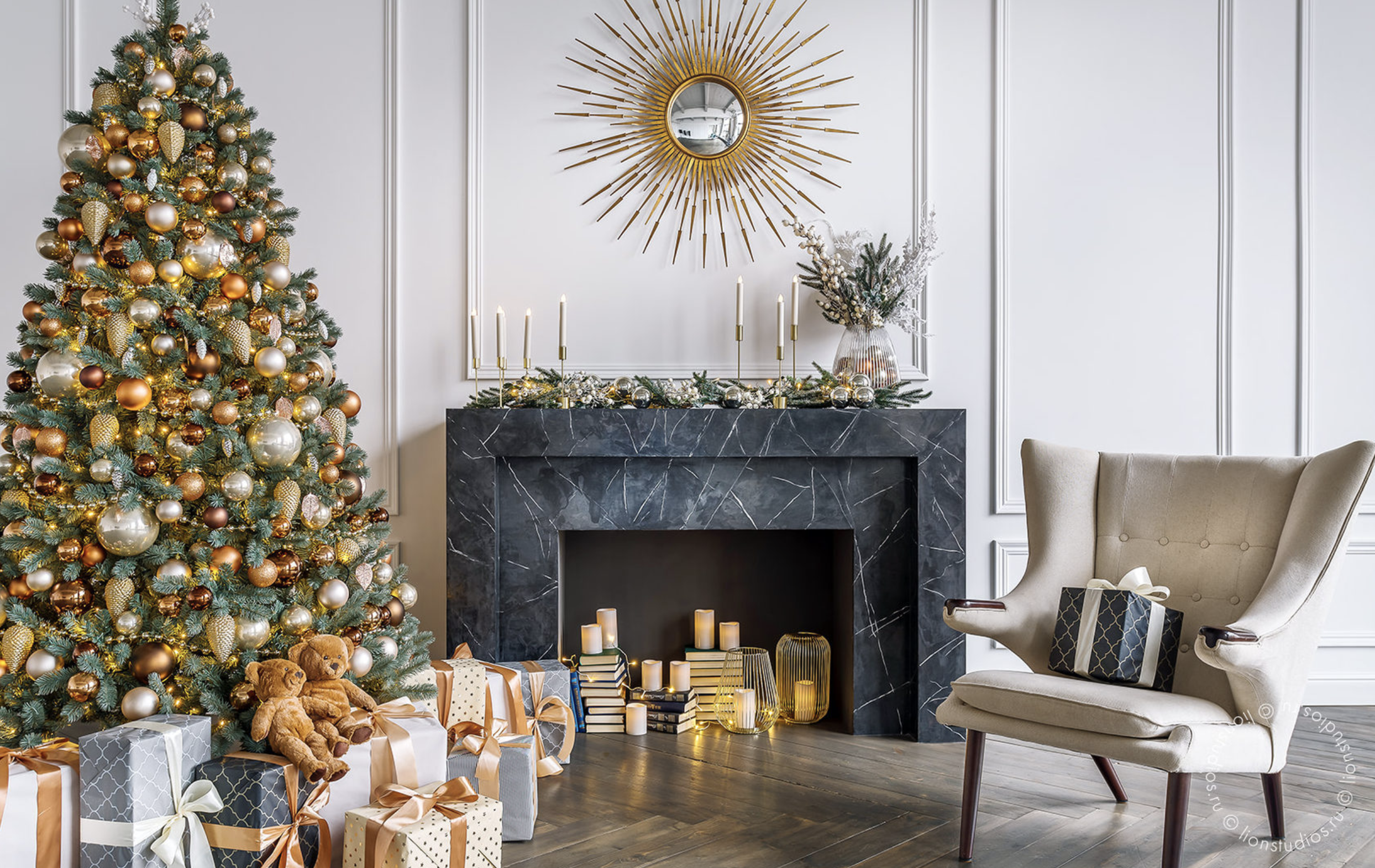 Фотостудии с новогодним декором. Детский и семейный фотограф в Москве Вера Орлова