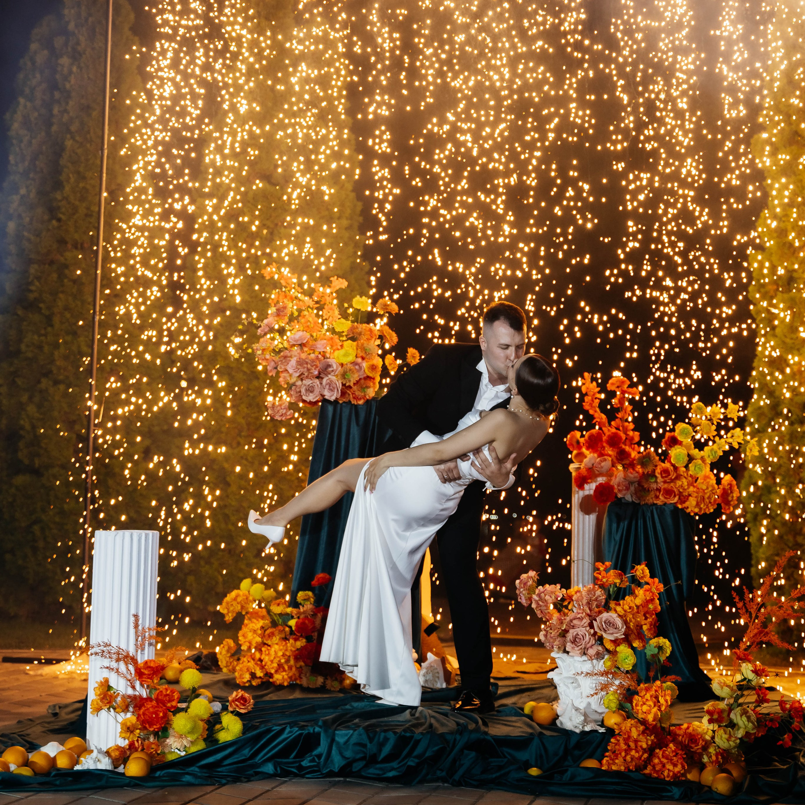 Эффектный свадебный финал в Ростове-на-Дону — организация NOVIKOVA EVENT DOM