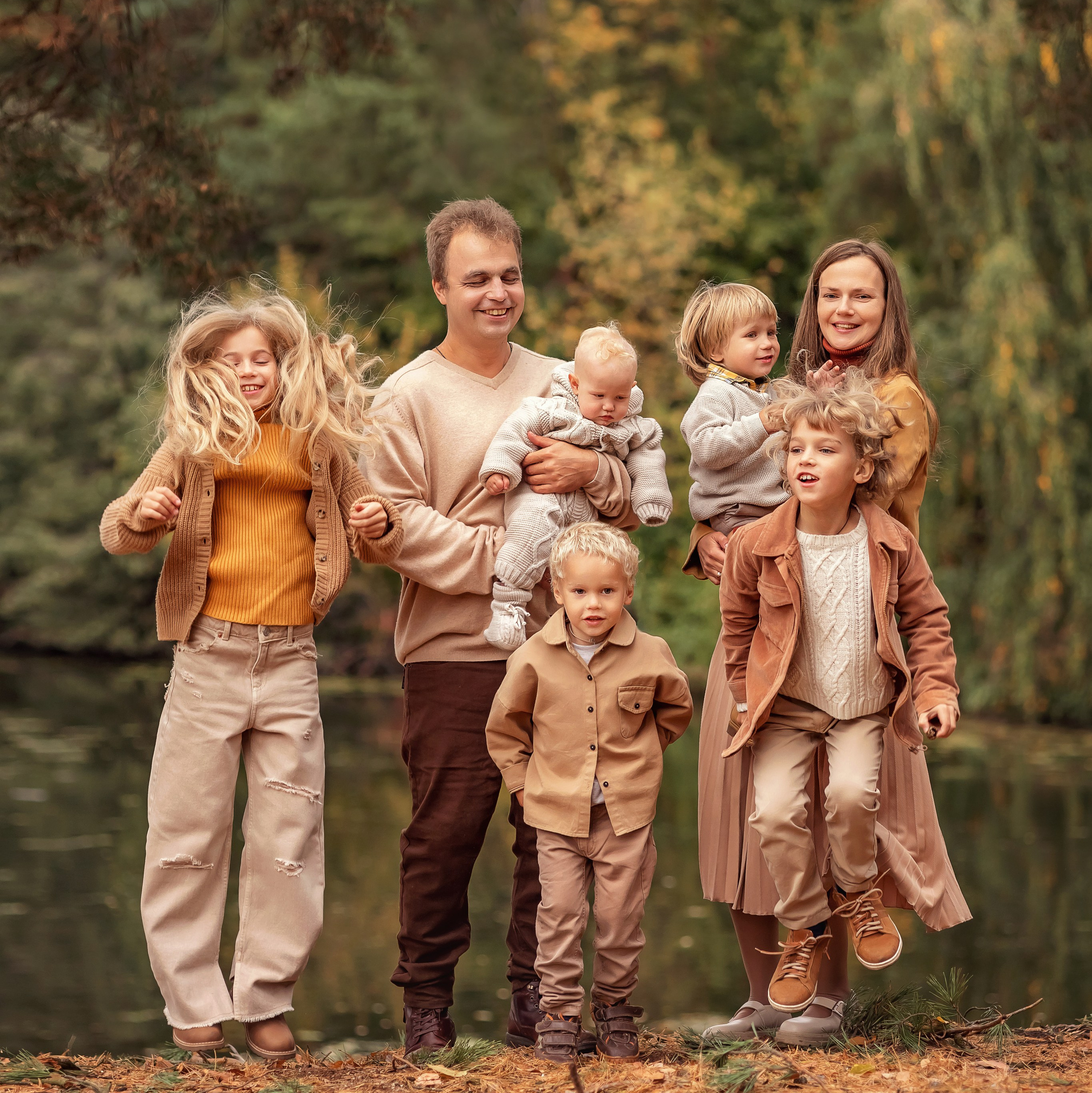 Семейная съемка на природе. Семейный и детский фотограф в Москве Анна Чертополох
