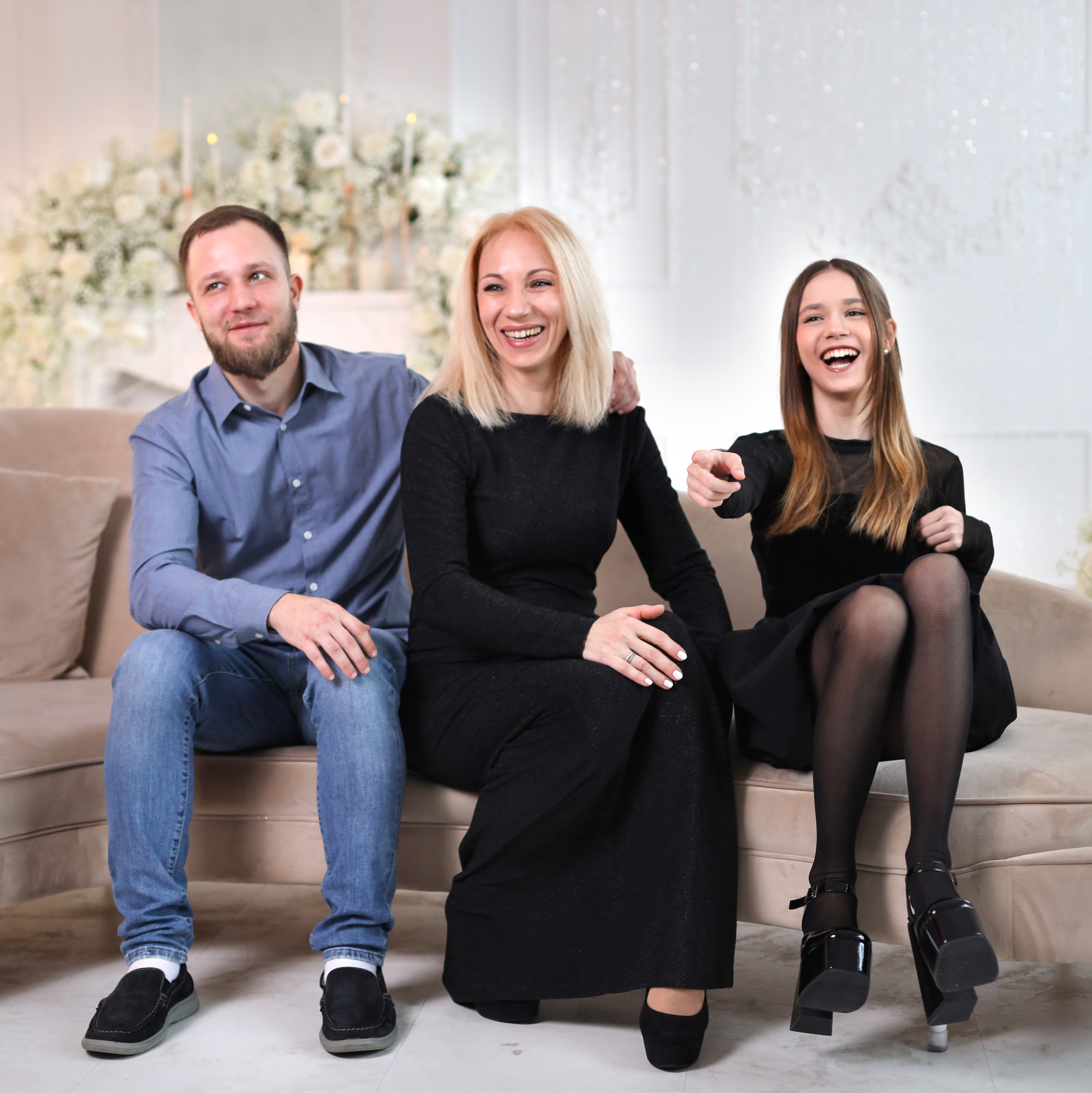 Эмоциональные живые фотографии семьи