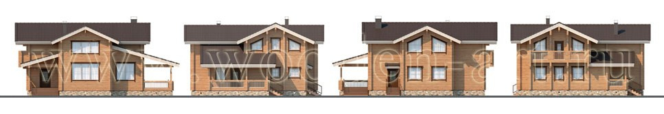 «Прохорово» 299 кв. м. Проекты деревянных домов