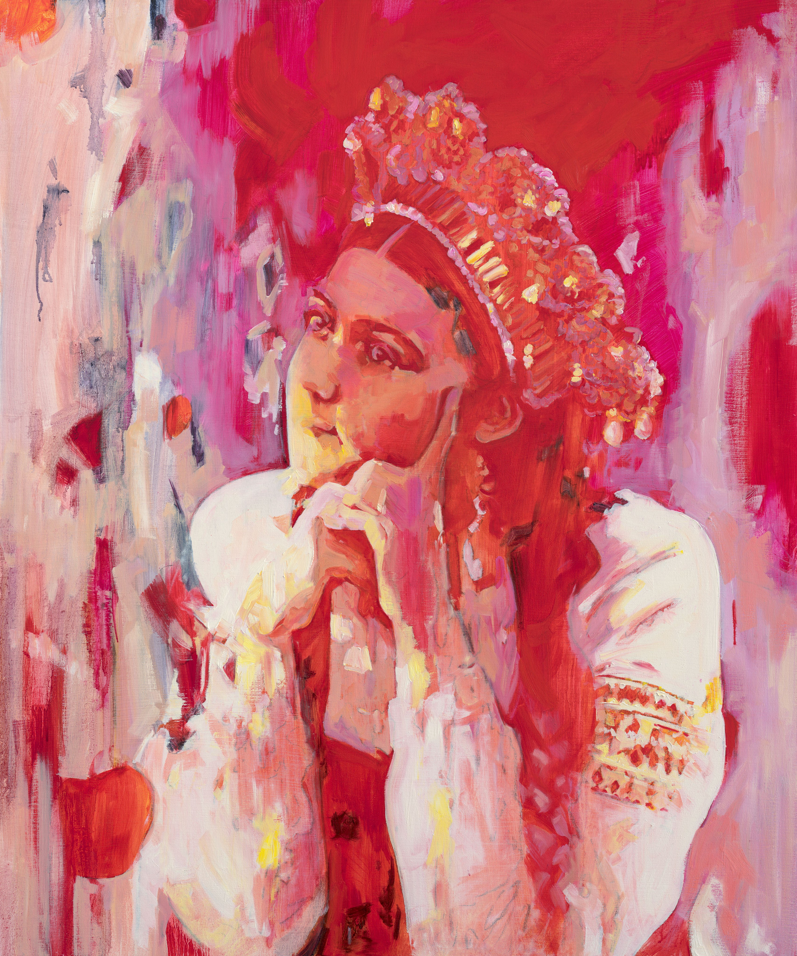 «Кабы я была царица» - Наталия Бутко (холст, масло, 120x100 см, 2025 (353MP)