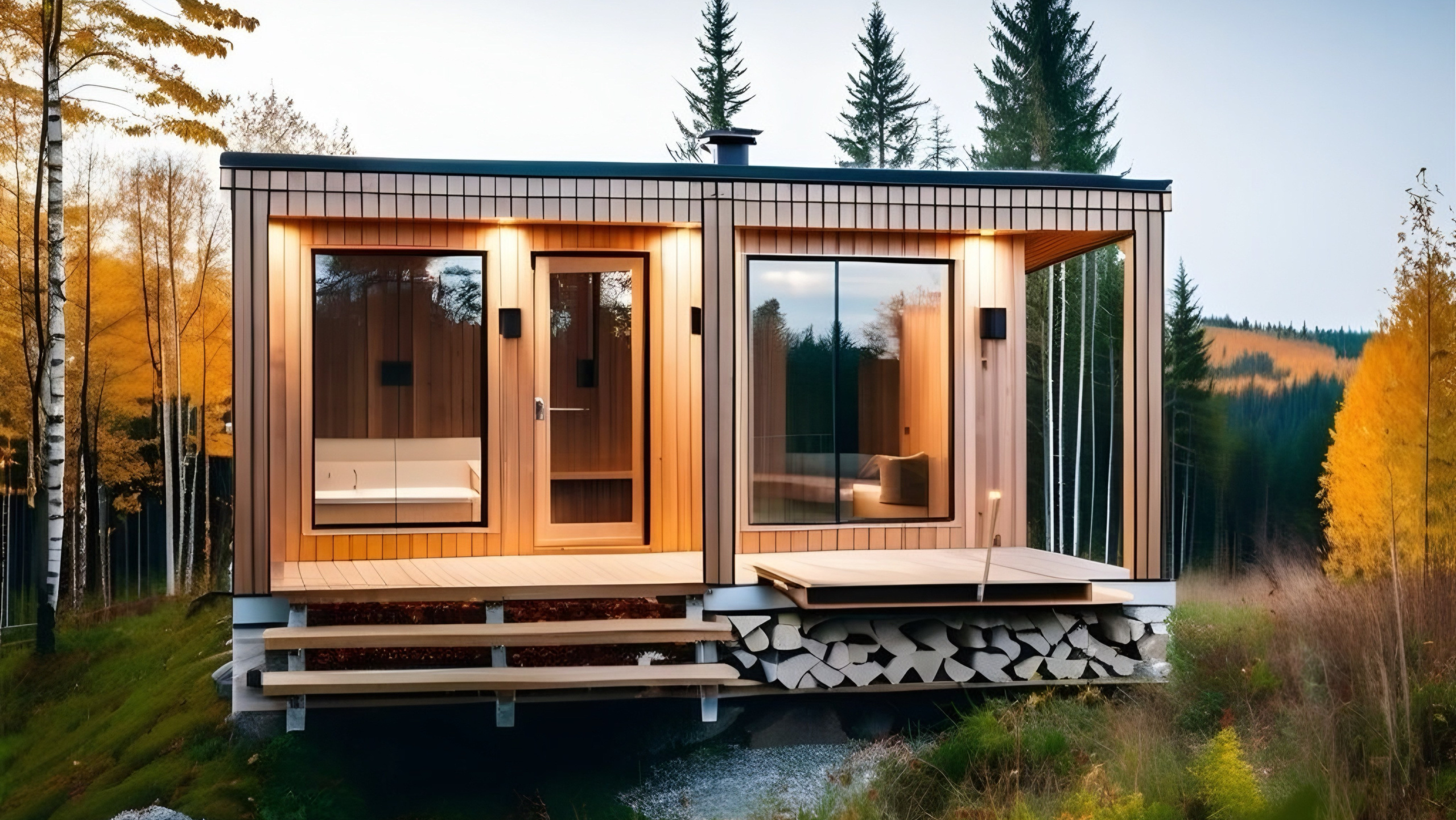 Интересный факт. Строительство модульных бань