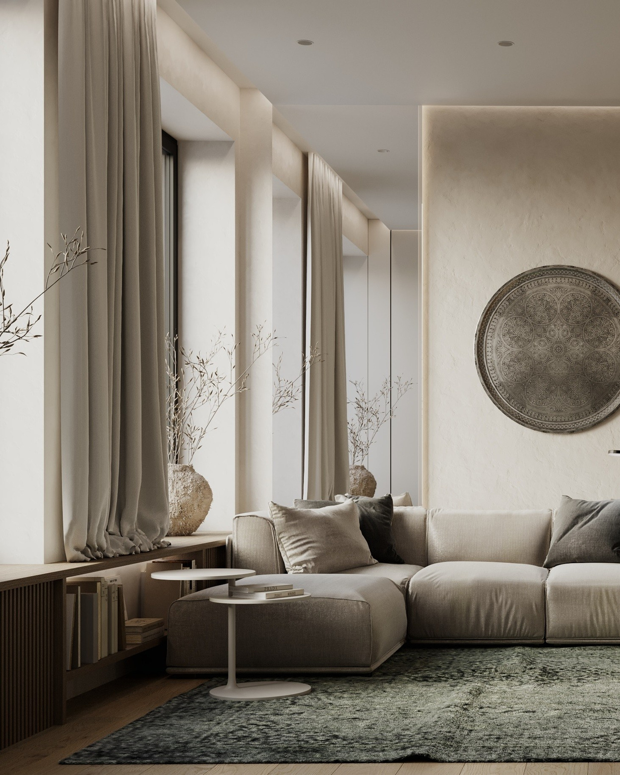 Гостиная зона Клубный дом «West Garden». Интерьеры и архитекура