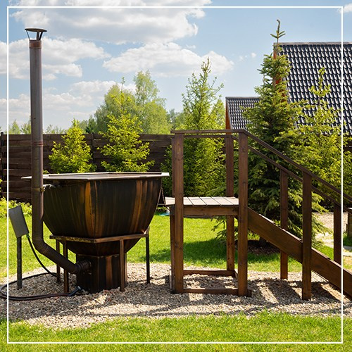 Коттедж А-фрейм с баней и уличным чаном в Подмосковье - в аренду для отдыха