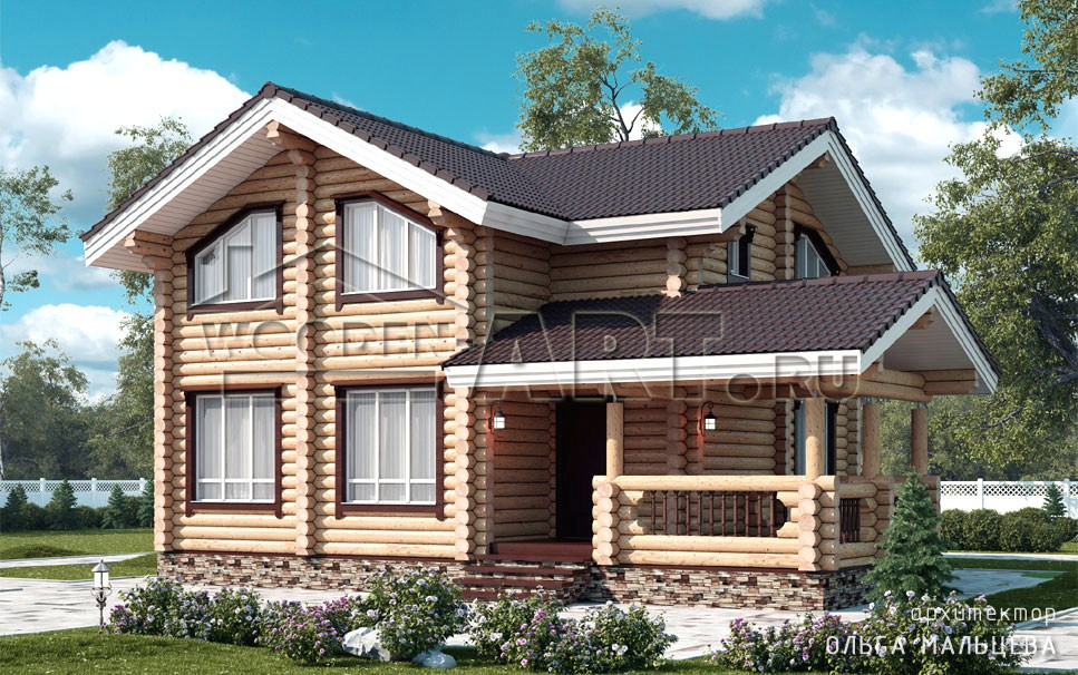 «Бужарово» 162 кв. м. Проекты деревянных домов