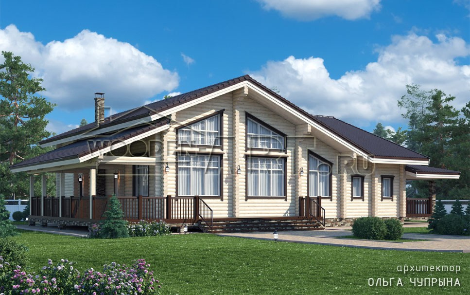 «Дубровский» 535 кв. м. Проекты деревянных домов