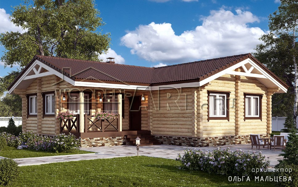 «Комфорт» 110 кв. м. Проекты деревянных домов