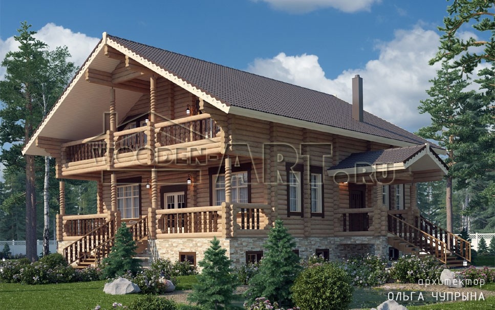 «Ягунино» 355 кв. м. Проекты деревянных домов
