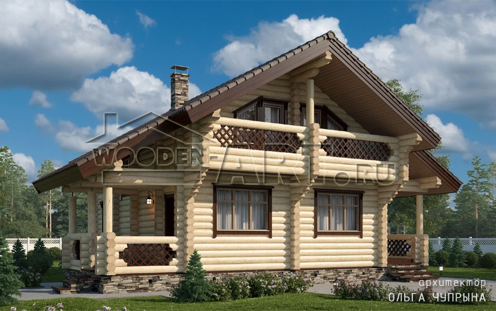 «Нахабино» 192 кв. м. Проекты деревянных домов