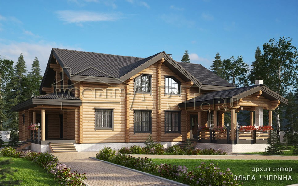 «Сергеевка» 364 кв. м. Проекты деревянных домов