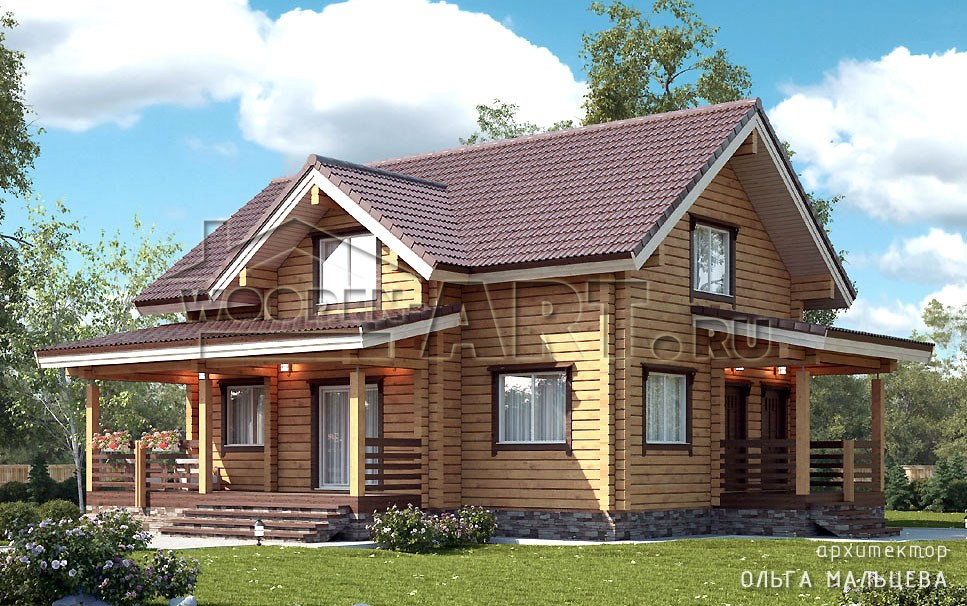 «Дубрава» 187 кв. м. Проекты деревянных домов