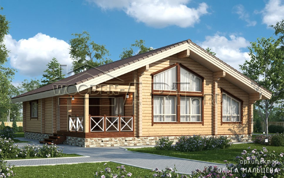 «Ирина» 151 кв. м. Проекты деревянных домов