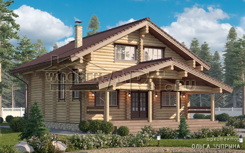 «Белый берег» 228 кв. м. Проекты деревянных домов