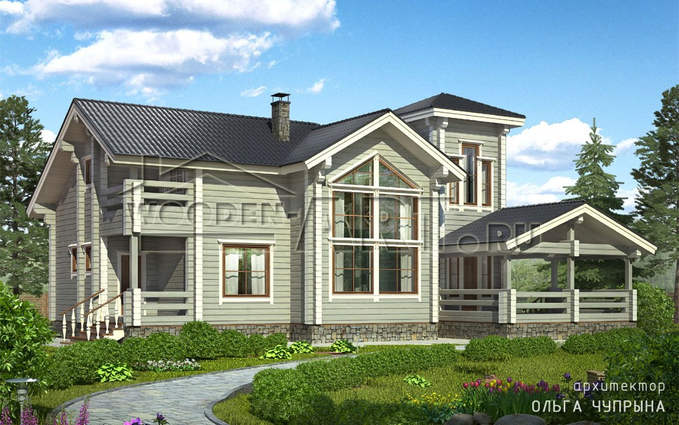 «Заречье» 279 кв. м. Проекты деревянных домов